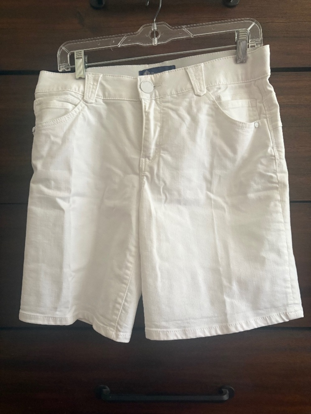 White denim shorts